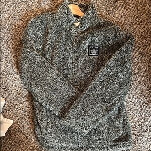 Disney Gray Zip-Up Sweater Large